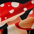 thumbnail image 5 of Homewish Kawaii Cartoon Mushrooms Blackout Curtains Set of 2 (52x84 Each),Letter Heart Curtain,Black Red, 5 of 6
