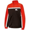 thumbnail image 2 of Women's G-III 4Her by Carl Banks Brown Cleveland Browns Post Game Full-Zip Track Jacket, 2 of 3