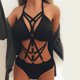 thumbnail image 4 of Gibobby Lencería sexy para mujer Ropa interior Sexy Out Nightwear Ropa de dormir Lencería hueca Vendaje Mujeres Íntimos (Negro, S), 4 of 5
