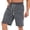 Dark Gray -CA27, variant on Nestiefly Men's Cotton Shorts Casual Elastic Waist Drawstring Lightweight Workout Lounge Beach Jersey Sweat Shorts Black M