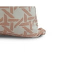 thumbnail image 2 of Simply Daisy, 16 x 16inch, Rattan Geometric Geometric Print Pillow, Coral, 2 of 2