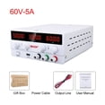 thumbnail image 1 of USB DC Lab Regulated Laboratory Power Supply 60V 5A Adjustable Voltage Regulator 30V 10A Stabilizer Switching Bench Source ,Easy to Use, 1 of 7
