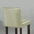 thumbnail image 2 of Kendall Contemporary Wood/Faux Leather Barstool - Cream, 2 of 2