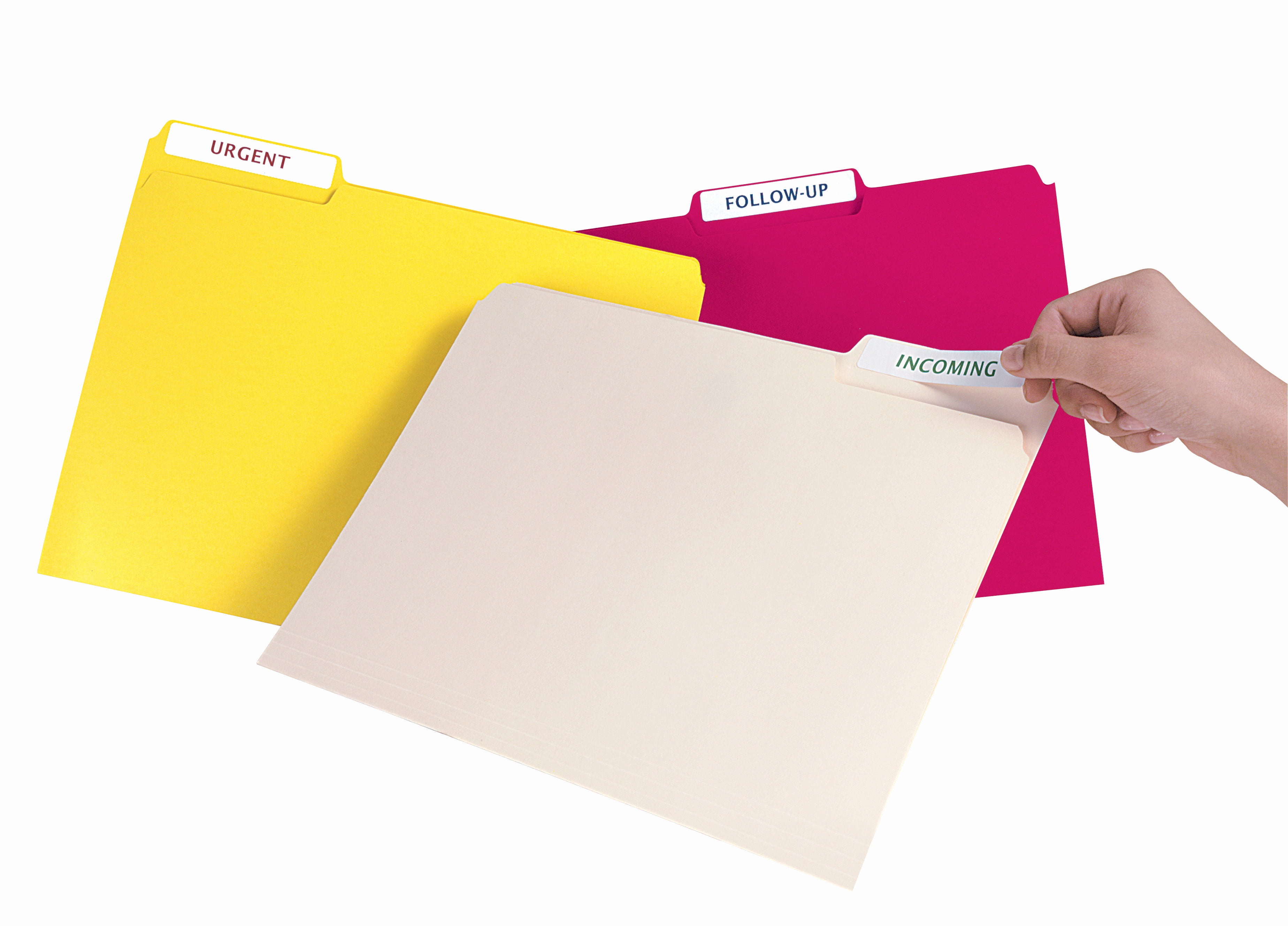 Avery Removable File Folder Labels, Sure Feed Technology, Removable Adhesive, White, 2/3" x 3-7/16", 750 Labels (8066)