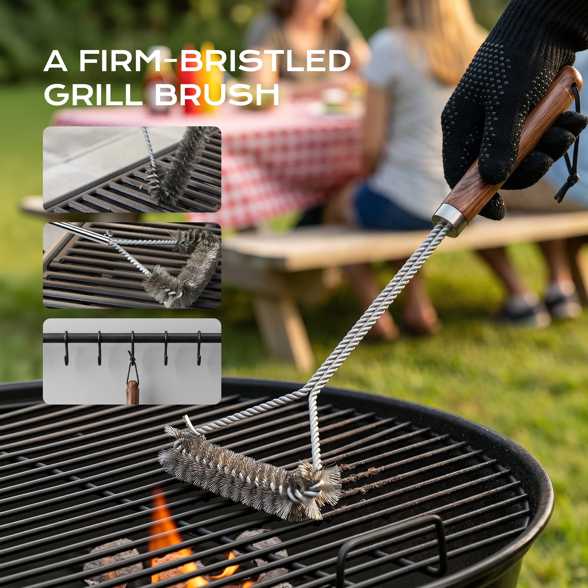 Biotree 34Pcs BBQ Grill Tool Set, Grill Accessories BBQ Tools with Storage Bag,BBQ Utensils Set for Camping, Outdoor, Backyard Party