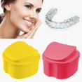 thumbnail image 1 of Denture Denture Case Denture Cup With Strainer False Teeth Storage Box With Basket Net Container Holder For Travel Retainer Cleaning, Denture for Women, 1 of 9