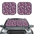 thumbnail image 6 of Lsque Cute Squirrel Floral 2 PCS Windshield Sun Shade | CarFoldable Window Covers | Car Accessories Reflect UV for Universal Cars SUV Truck | Medium, 6 of 7