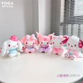 thumbnail image 3 of Sanrio Pachacco-muñeco de peluche de Hello Kitty Kuromi My Melody, muñeco Kawaii de flor de melocotón, peluche suave, sofá, almohada, regalos para niños, 3 of 4