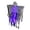 C002- Purple Light, variant on Halloween Decorations Outdoor, Halloween Outdoor Hanging Decorations, Hanging Skeleton Decoration, Halloween Decorations Lights, Halloween Lights Outdoor, 32X24 Inch Lightweight