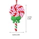 thumbnail image 3 of Adorno para árbol de Navidad | Colgante blando de PVC con cuerda | Diseño de bastón de caramelo colorido para decoración y regalos navideños, 3 of 3