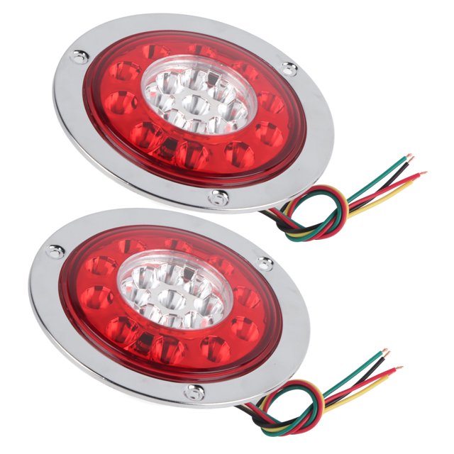 Luz lateral luz trasera de plástico galvanizado rojo 19 LED brillante para coche camión caravana ANGGREK Otros