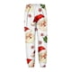 thumbnail image 5 of Conjuntos de blusas y camisas de cuello redondo y manga larga con estampado navideño para niños Camisa de manga larga con cuello redondo y cintura elástica Pantalones largos Conjunto de traje de casa, 5 of 6