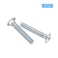 thumbnail image 3 of 3/8-16x2-1/2" Carriage Bolt, 6pack Round Head Square Neck Screws, Carbon Steel Zinc Plated, Fully Threaded, 3 of 6