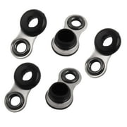 Unique Bargains Unique Bargains Metal Fishing Rod Guide Pole Repair Ring Kit 4mm Connector Inside Diameter 5 Pcs