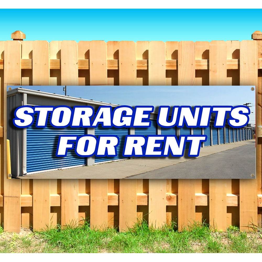 STORAGE UNITS FOR RENT 13 oz Vinyl Banner With Metal Grommets Walmart