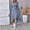 Blue, variant on Snorda Dresses for Women Floral Print Irregular Midi Dress V Neck Long Sleeve Dresses with Tied Waist Casual Flowy Fall Winter Dress for Daily Commute Outfits