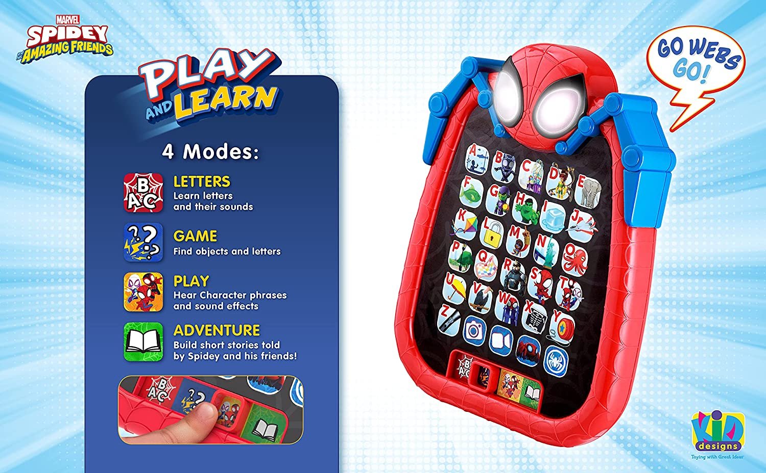 eKids Spidey and His Amazing Friends Adventure Tablet photo 4