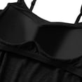 thumbnail image 4 of BUIGTTKLOP Camisole Tops for Women with Built-In Bra Adjustable Straps Cami Scoop Neck Side Ruched Layering Tanks, 4 of 7