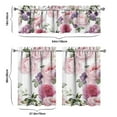 thumbnail image 4 of Boho Vintage Curtains 36 Inch - 3 Panel Farmhouse Wildflower Set with Rustic Floral Design, Rod Pocket, 4 of 4