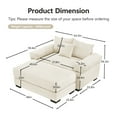 thumbnail image 2 of 54.3" Oversized Accent Chair, Corduroy Armchair, 24in Extra Deep Seats, Modern Lounge Upholstered Reading Chair for Living Room & Bedroom, 2 of 9
