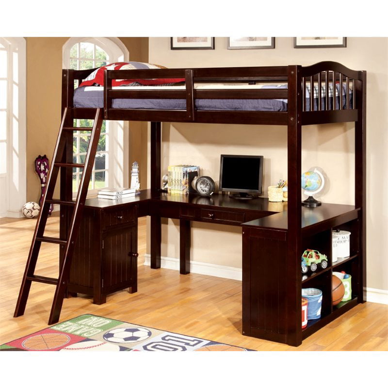 bunk bed with desk walmart