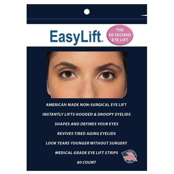 EasyLift The Original 60 Second Eye Lift, 80 Eye Lift Strips   Wax/Gel