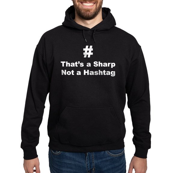 CafePress - Sharp Not Hashtag Hoodie - Pullover Hoodie, Classic, Comfortable Hooded Sweatshirt