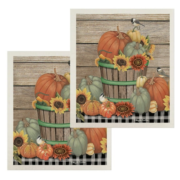 Briarwood Lane Bountiful Bushel Swedish Dishcloth (2-pack)