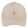 thumbnail image 1 of Trendy Apparel Shop Mini Anchor Embroidered Soft Crown 100% Brushed Cotton Cap, 1 of 2