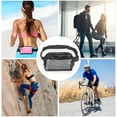 thumbnail image 4 of Unique Bargains 1 Pc Clear Style Running Waist Pack for Hiking Gym Clear Black TPU, 4 of 4