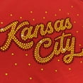 thumbnail image 5 of Kansas City Sparkly Yellow Dark Red Football Script Bling Iron-on Crystal Rhinestone Transfer by JCS Rhinestones, 5 of 6