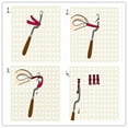 thumbnail image 2 of Acahhotxx Latch Hook, Pattern Rug Hooking Canvas Wooden Bent for Hook Tool for - White, 2 of 3
