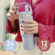 Hydrapeak Nomad 32 oz Tumbler with Handle and Straw Lid, Leakproof, Double Insulated, 32oz Cup Stainless Steel (Stone)
