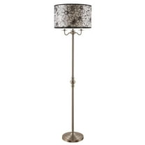 Milton Green Stars Sisel Contemporary 60.5-Inch Floor Lamp with Decorative Shade