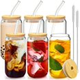 thumbnail image 1 of CrystalGleam Glass Drinking Cups, 16 oz, Multipurpose Beverage Glassware, for Soda, Water, Tea, Smoothies, and Alcohol, 1 of 5