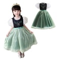 thumbnail image 2 of Girls Anna Costume Dress Princess Snow Party Halloween Cosplay Fancy Dress, 2 of 7