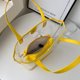 thumbnail image 2 of Bolsos de mano de moda para mujer Bolso compuesto transparente con bolso pequeño (amarillo) Sywqhk Para Estrenar, 2 of 8