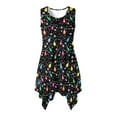 thumbnail image 4 of FUIALDOLG Christmas Colorful Lights Dress for Women Christmas Party Xmas Tank Dress Loose Flowy Beach Dress Midi Skirt Christmas Costume,2XL, 4 of 7
