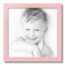 ArtToFrames 16x16 Inch Pink Picture Frame, This Pink Wood Poster Frame is Great for Your Art or Photos, Comes with Regular Glass (4120)