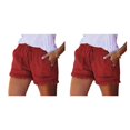 thumbnail image 3 of Guardurnaity Pantalones cortos de mezclilla informales de cintura alta para mujer, pantalones cortos de mezclilla con bolsillo para hacer ejercicio, Type22 NO22, 3 of 6