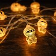 thumbnail image 4 of Fmbmuo Halloween Pumpkin LED String Lights Grim Pumpkin Design Battery-Operated Outdoor Festival Decor, 4 of 5