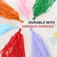 thumbnail image 3 of Uxcell 40Pcs Lake Green Tassel Garland 14.6 x 9.4 Inch Tissue Paper Tassel Banner, 3 of 6