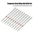 thumbnail image 5 of Unique Bargains 10 Pcs Emery Nail Drill Bits Set for Acrylic Nails 3/32 Inch Nail Art Tools 43.8mm Length Red, 5 of 7