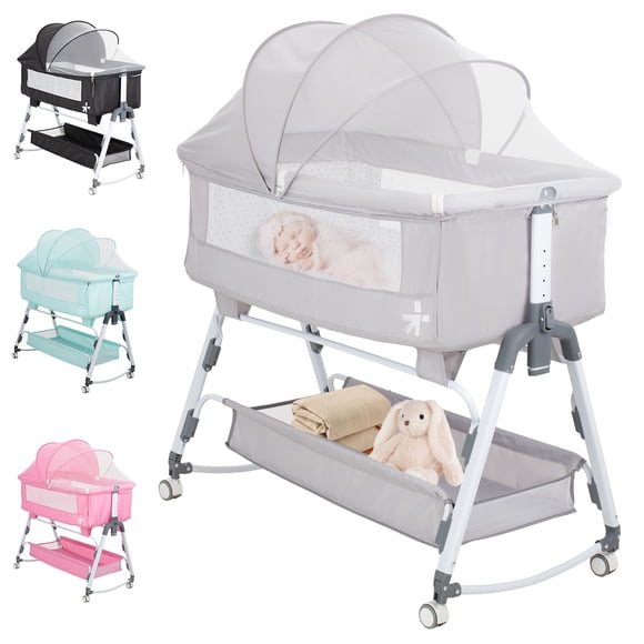 Cuna Moisés Corral Para Bebe Ajustable Mosquitero Colchón