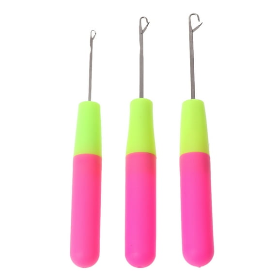 Necvior 3PCS Crochet Hook for Latch Lock Needle Tool Rug Making Knitting Interlock DIY T
