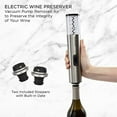 thumbnail image 4 of Ivation 6-in-1 Wine Gift Set W/Bottle Opener, Wine Preserver, Stoppers, Foil Cutter & Charging Base, 4 of 9