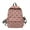 Pink, variant on Elegant Corduroy Backpack with Bows Book Bag for School and Travel Activities