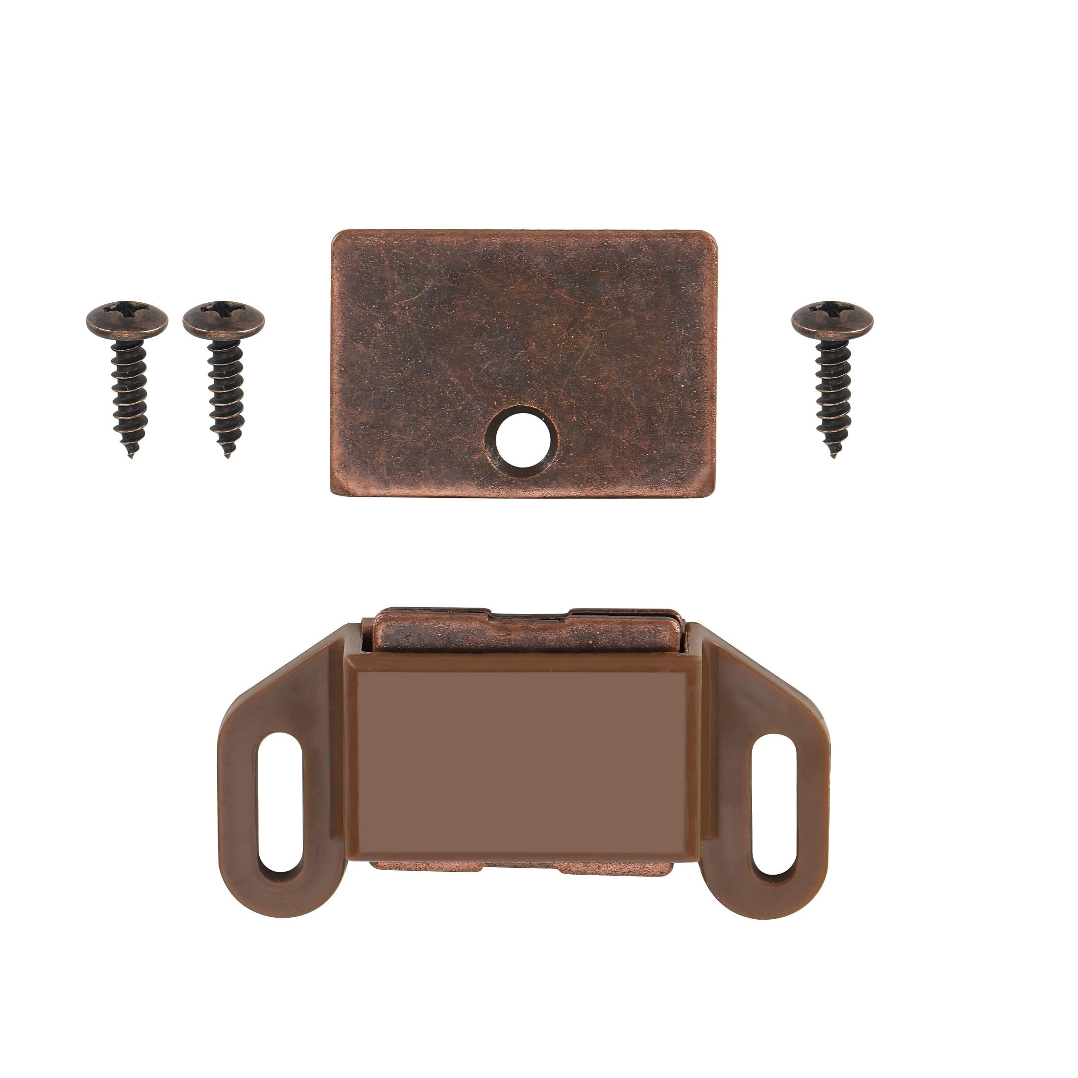 Hyper Tough Magnetic Door Catch, Brown, 16 Pack - Durable and Easy to Install