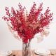 thumbnail image 2 of Ramo de flores artificiales de frutos rojos, planta falsa para decoración de jarrones del hogar, adornos para árboles de Navidad, fiesta de Año Nuevo 2023, decoración navideña, 2 of 5