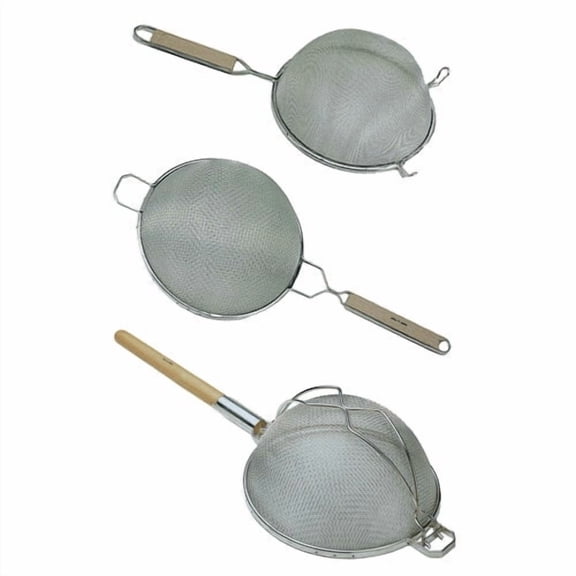Update International Double Mesh Stainless Steel Strainer